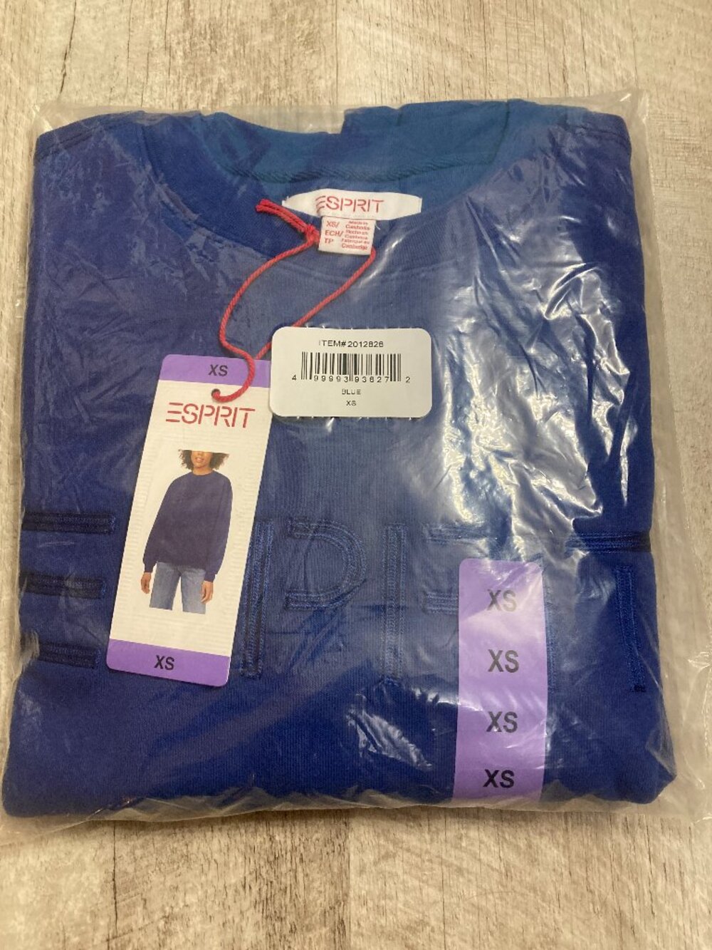 Brand New Esprit Royal Blue Crewneck Sweatshirt - XS